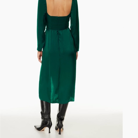 Aritzia Masquerade Dress - Aventurine Green - Size 10 - Picture 2 of 5